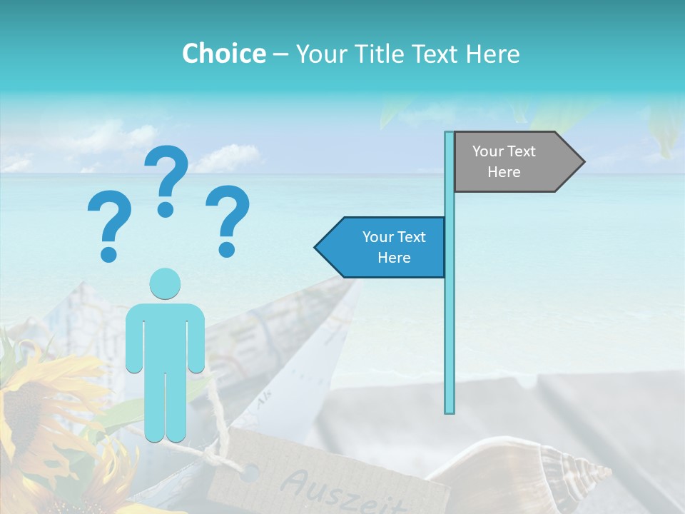 Segeln Badeurlaub Boot PowerPoint Template