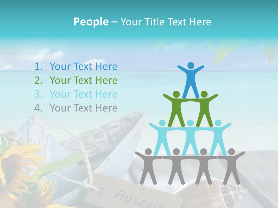 Segeln Badeurlaub Boot PowerPoint Template