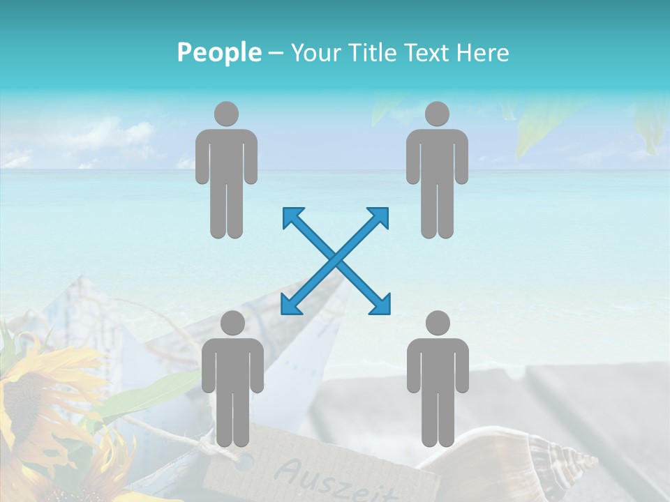 Segeln Badeurlaub Boot PowerPoint Template