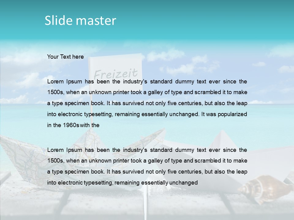 Schiff Konzept Freizeit PowerPoint Template