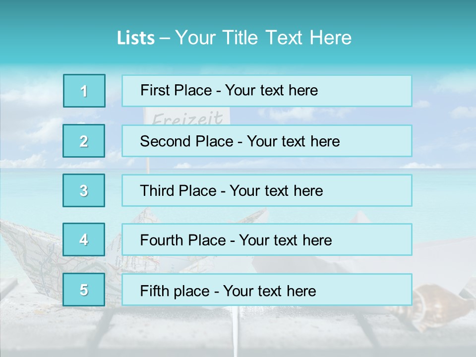 Schiff Konzept Freizeit PowerPoint Template