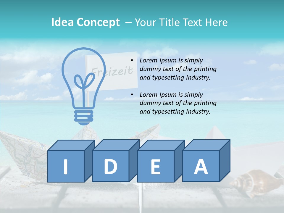 Schiff Konzept Freizeit PowerPoint Template