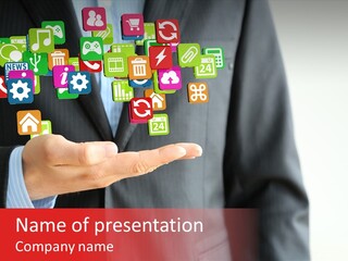 Tablet Mobile Cloud PowerPoint Template