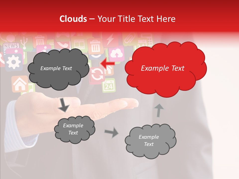 Tablet Mobile Cloud PowerPoint Template