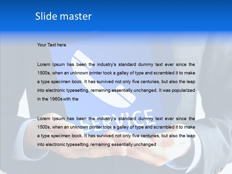 Give Connection Phone PowerPoint Template