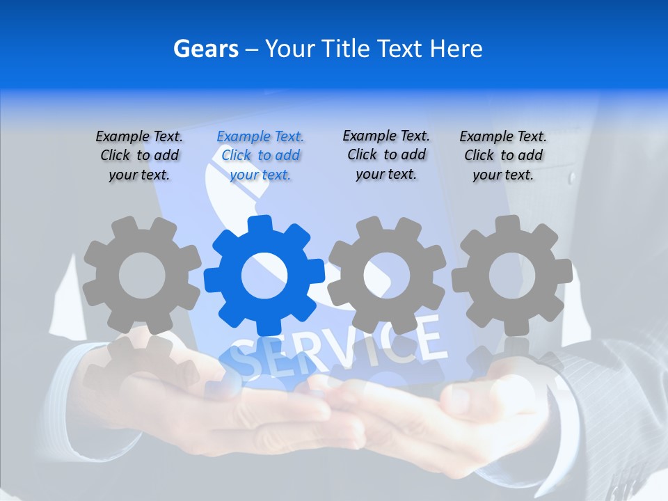 Give Connection Phone PowerPoint Template