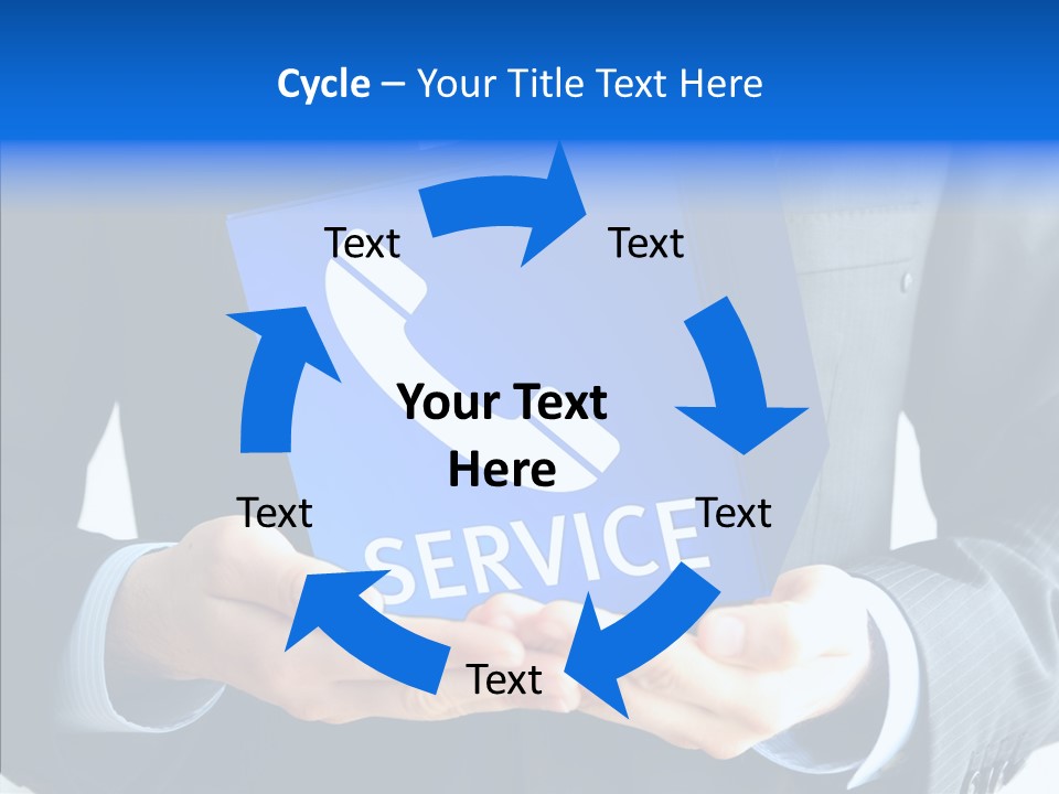 Give Connection Phone PowerPoint Template