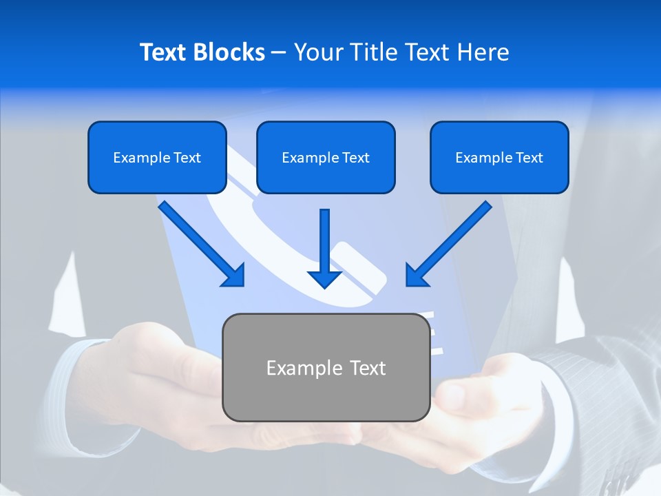 Give Connection Phone PowerPoint Template
