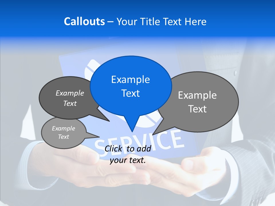 Give Connection Phone PowerPoint Template