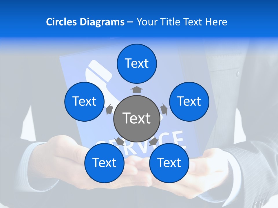 Give Connection Phone PowerPoint Template