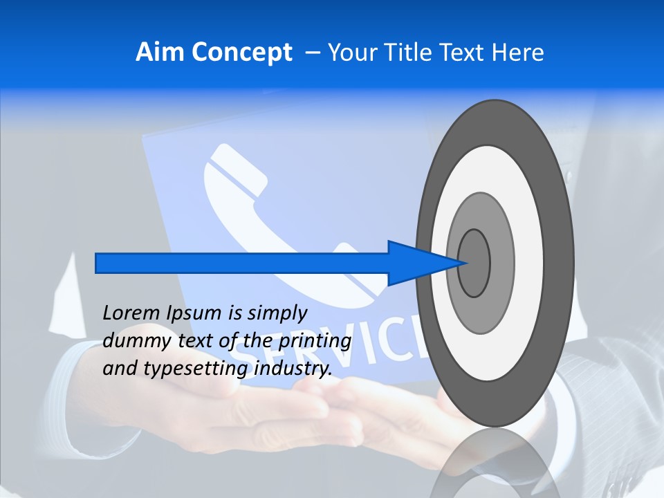 Give Connection Phone PowerPoint Template
