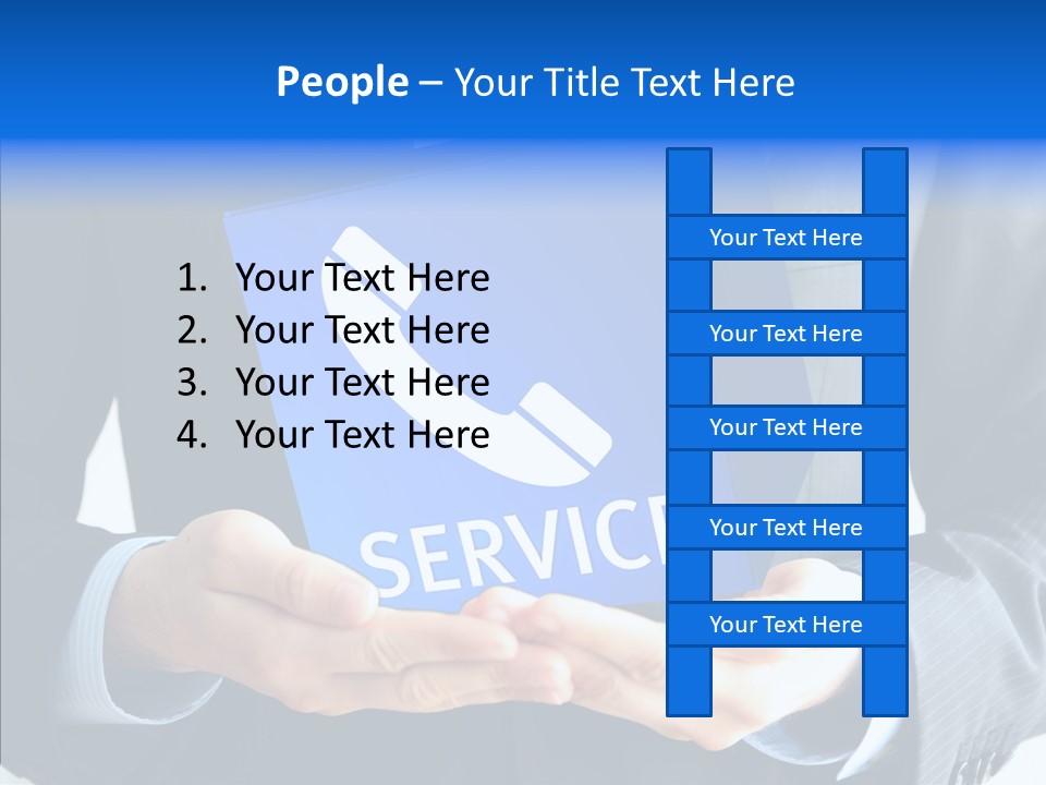 Give Connection Phone PowerPoint Template