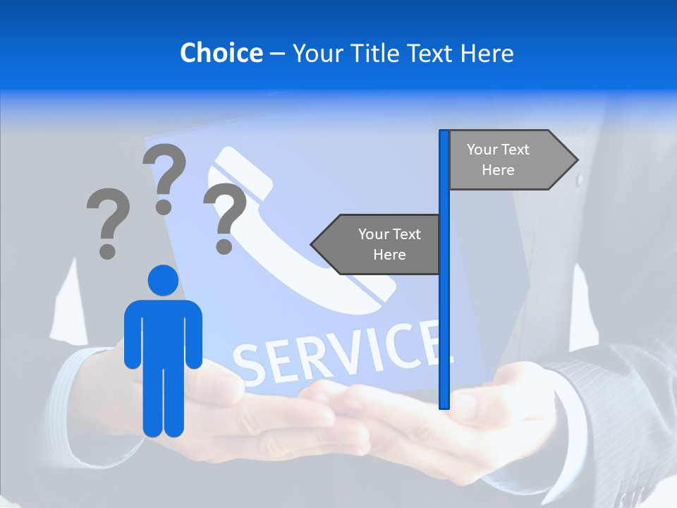Give Connection Phone PowerPoint Template