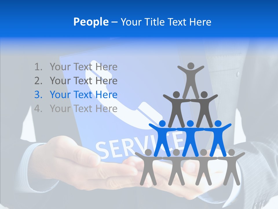 Give Connection Phone PowerPoint Template