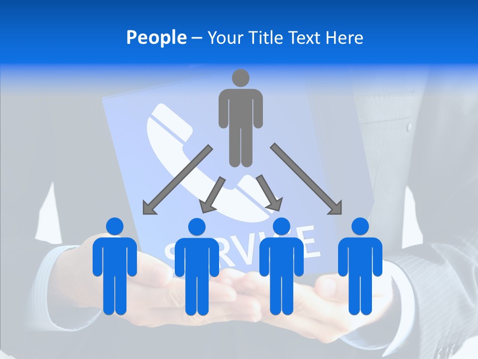 Give Connection Phone PowerPoint Template