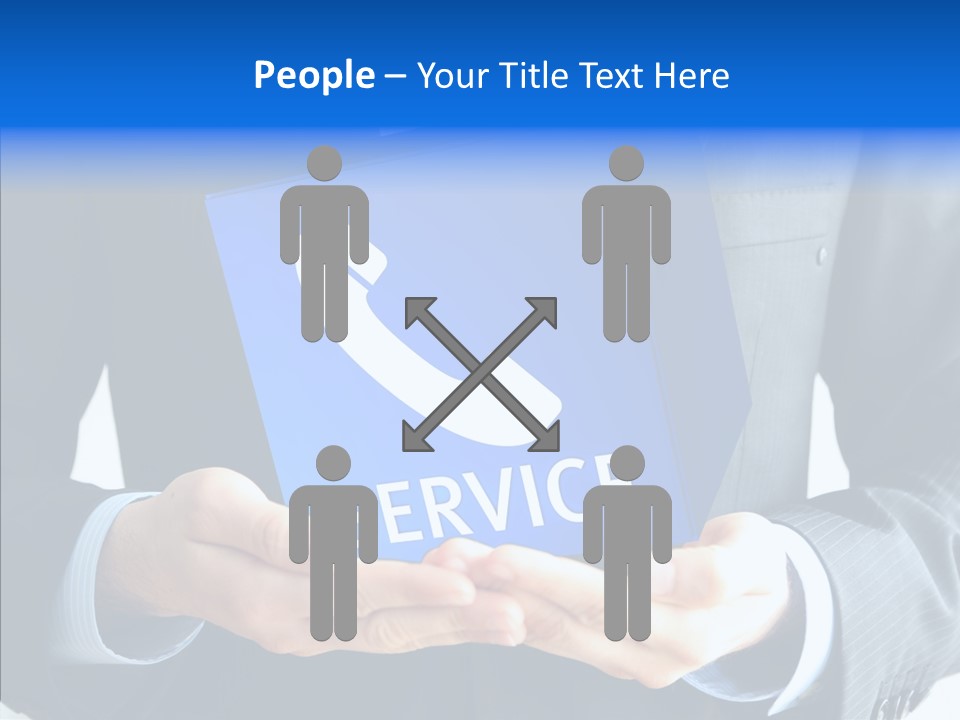 Give Connection Phone PowerPoint Template