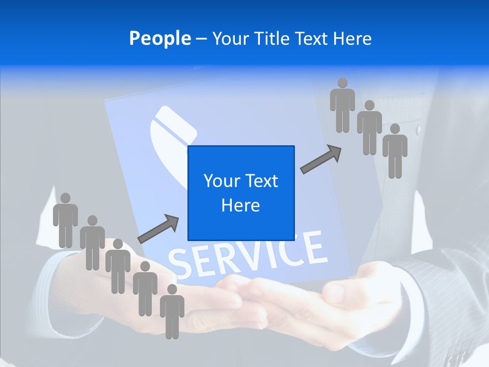 Give Connection Phone PowerPoint Template