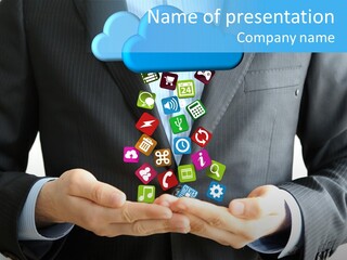 Server White Modern PowerPoint Template