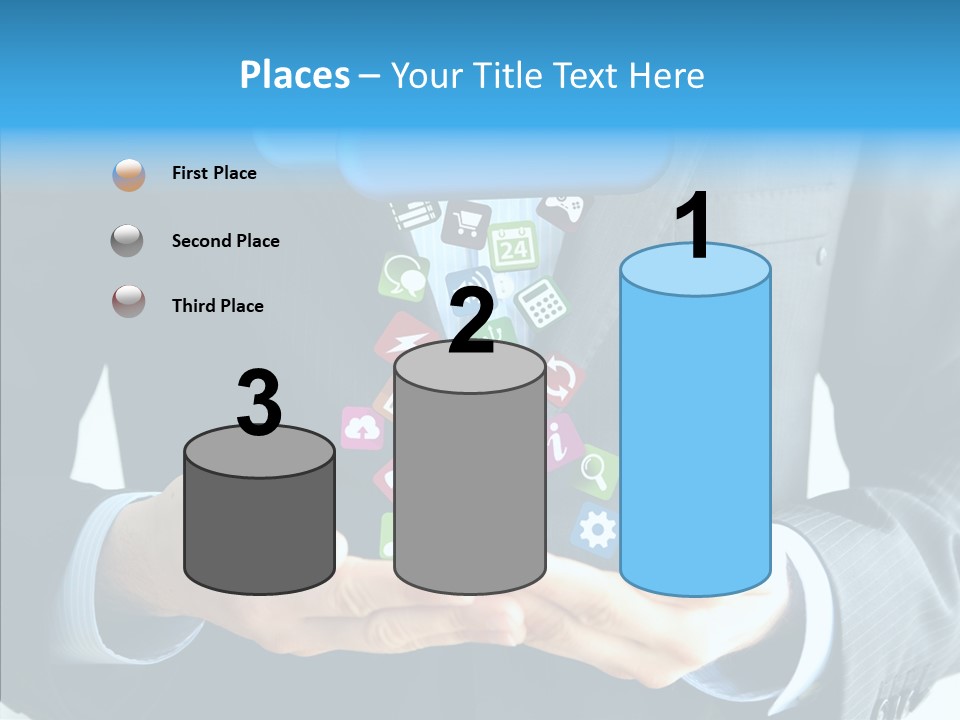 Server White Modern PowerPoint Template