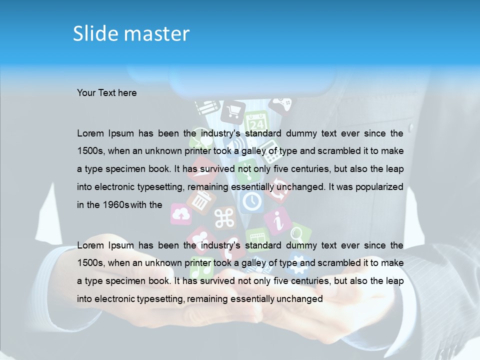 Server White Modern PowerPoint Template