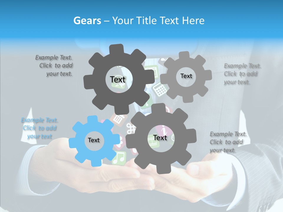 Server White Modern PowerPoint Template