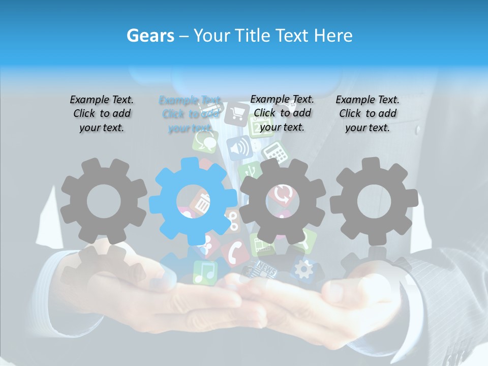 Server White Modern PowerPoint Template