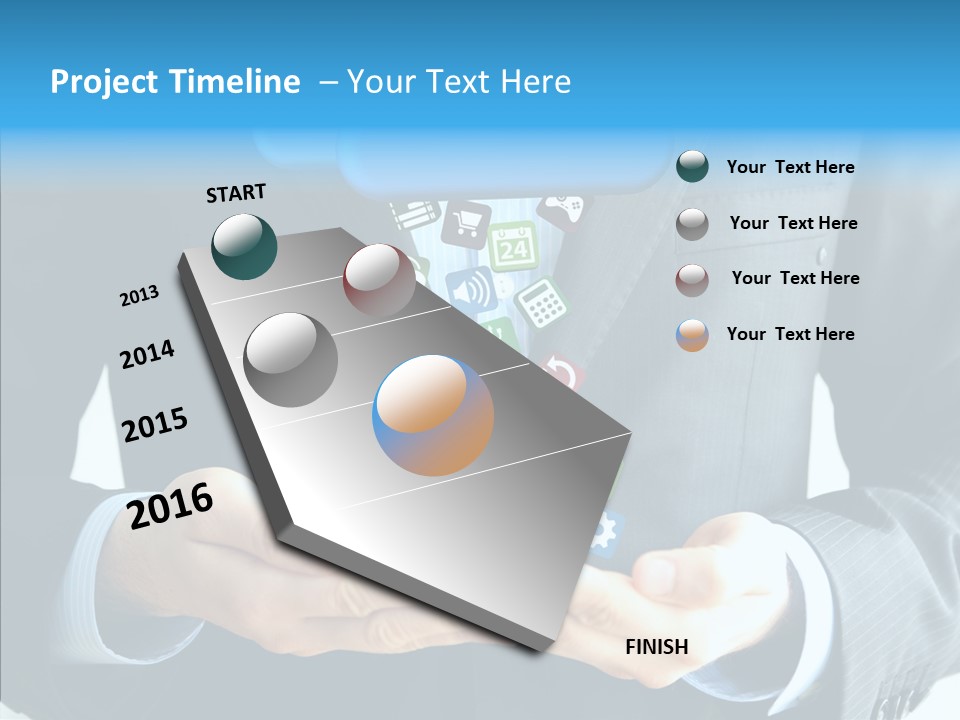 Server White Modern PowerPoint Template