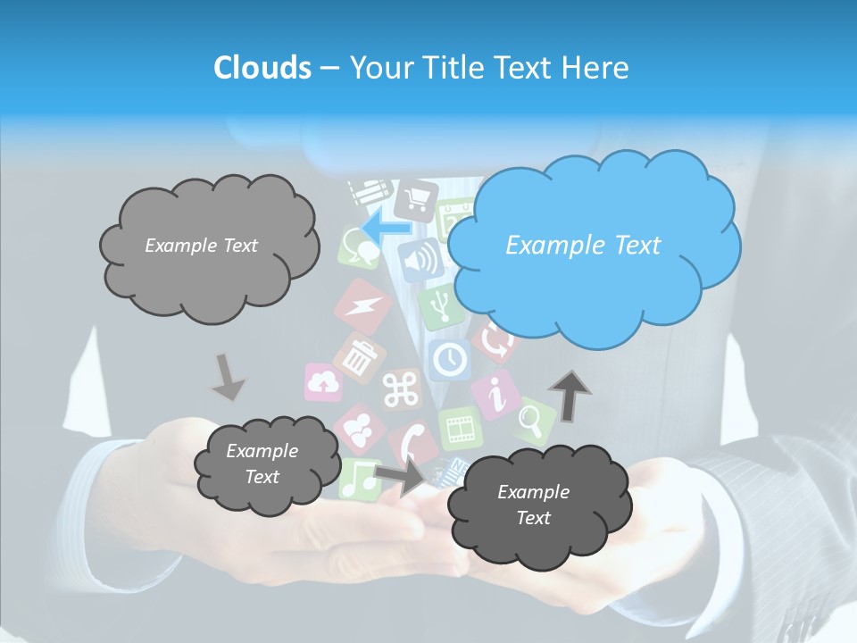 Server White Modern PowerPoint Template