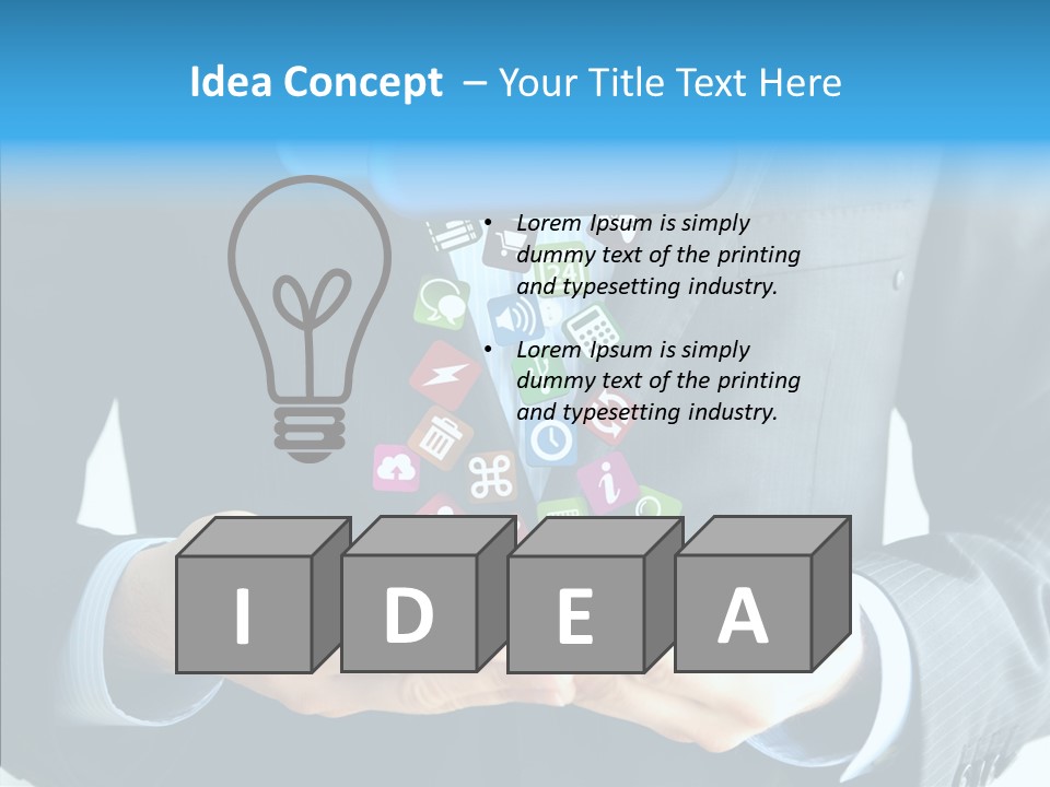 Server White Modern PowerPoint Template