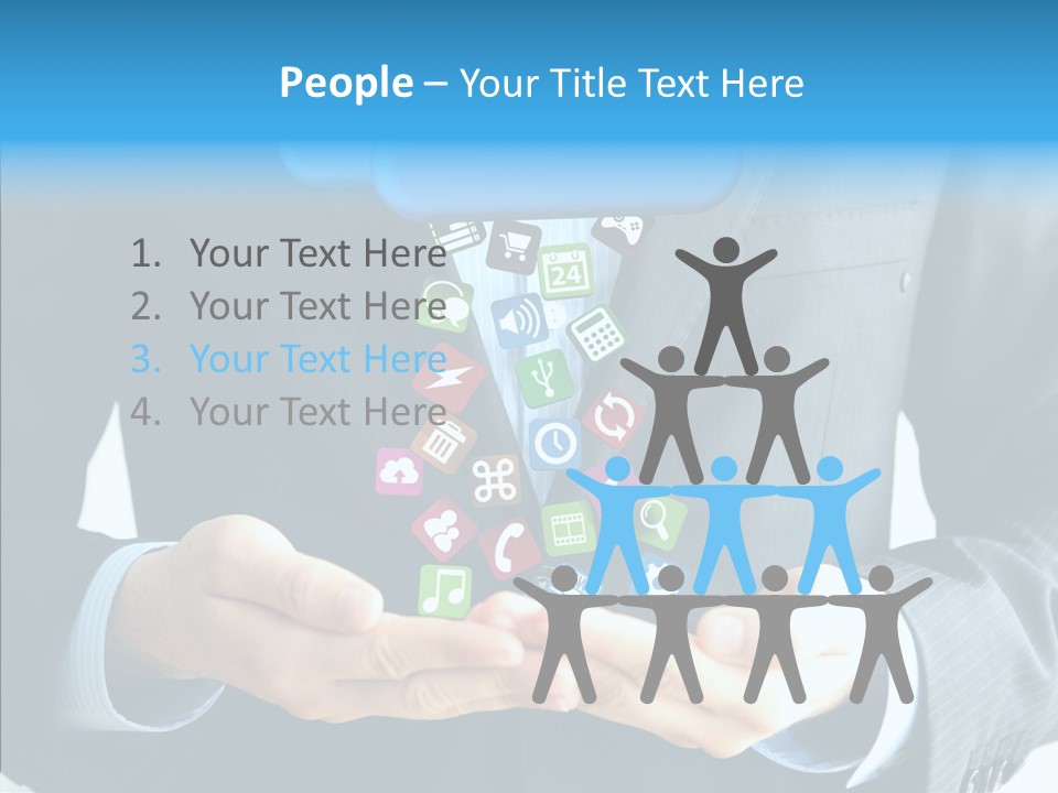 Server White Modern PowerPoint Template