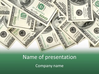 Many Bank Bill PowerPoint Template