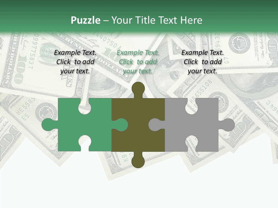 Many Bank Bill PowerPoint Template