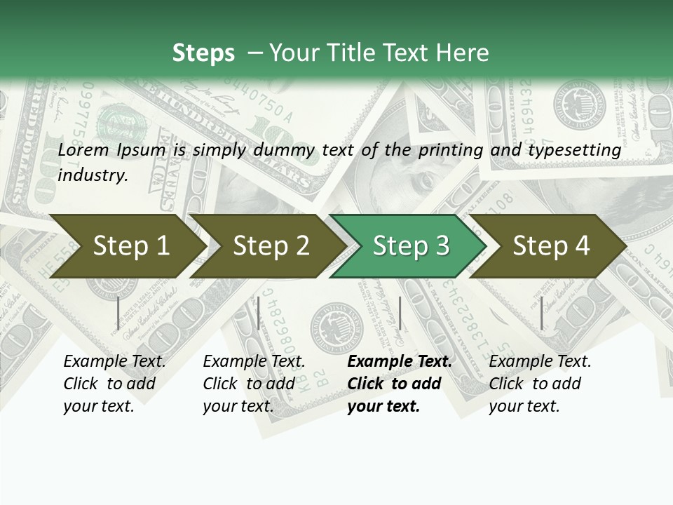 Many Bank Bill PowerPoint Template