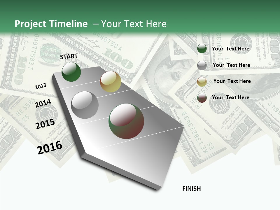 Many Bank Bill PowerPoint Template