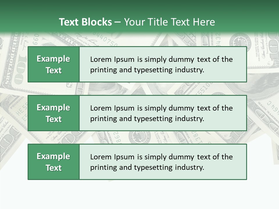 Many Bank Bill PowerPoint Template