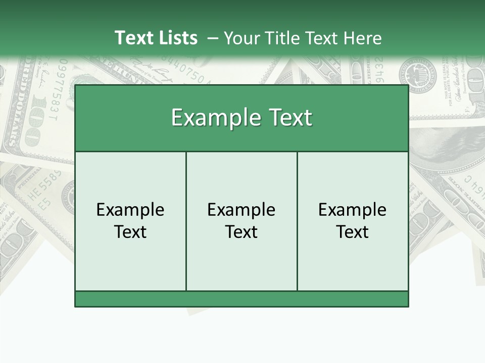 Many Bank Bill PowerPoint Template