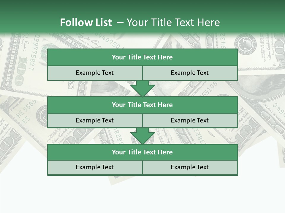 Many Bank Bill PowerPoint Template