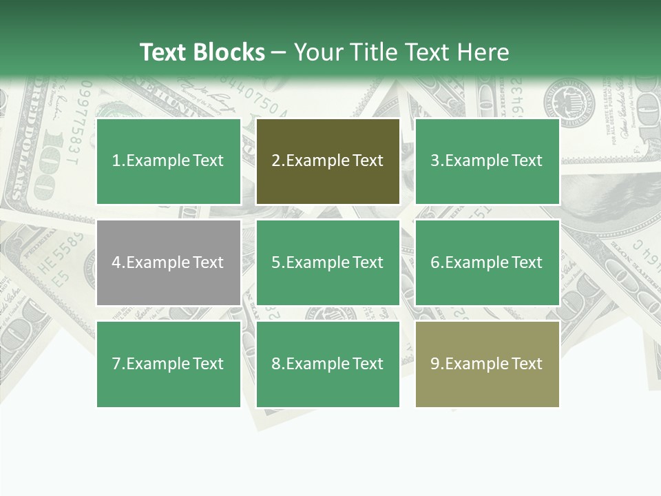 Many Bank Bill PowerPoint Template