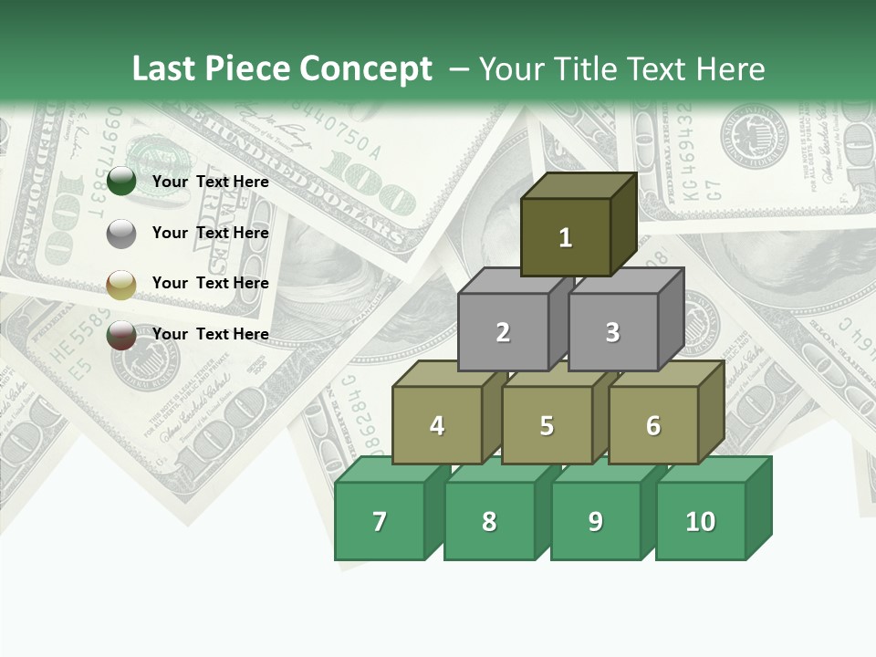 Many Bank Bill PowerPoint Template