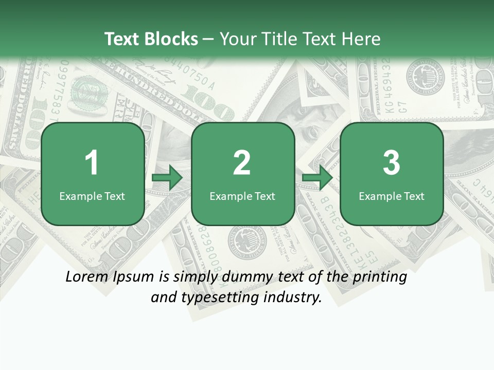 Many Bank Bill PowerPoint Template