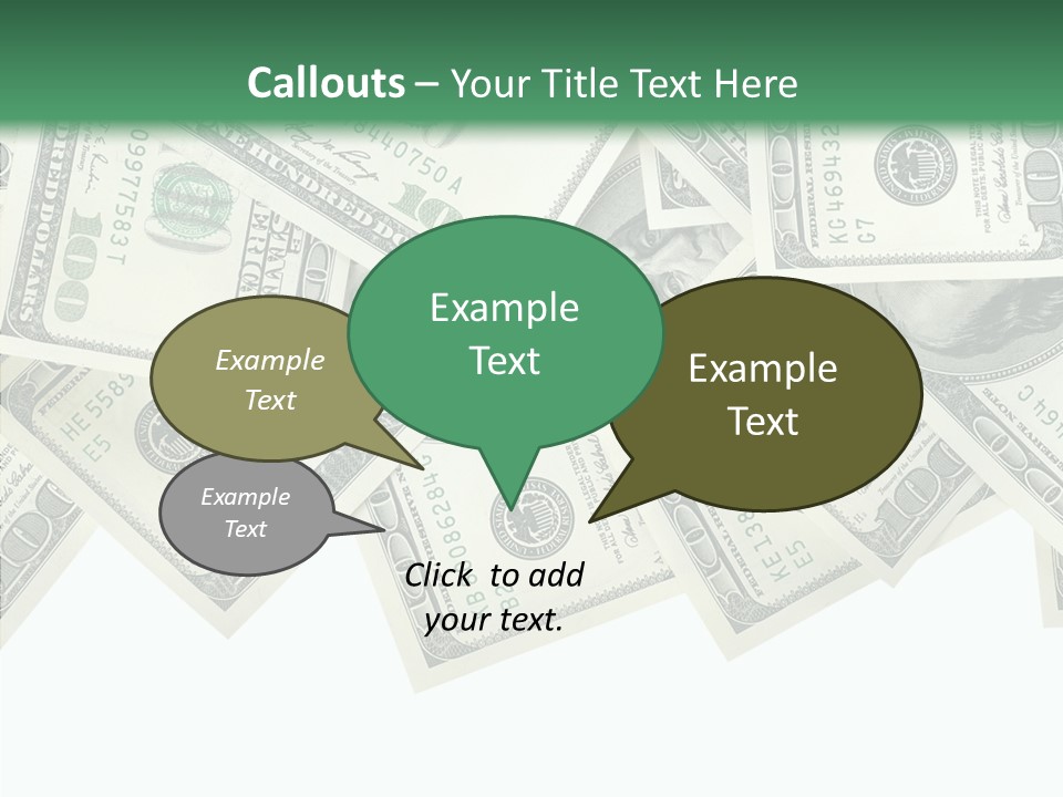 Many Bank Bill PowerPoint Template
