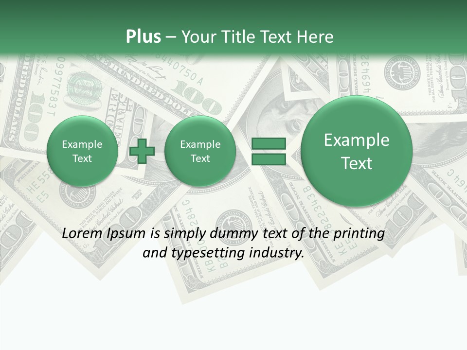 Many Bank Bill PowerPoint Template