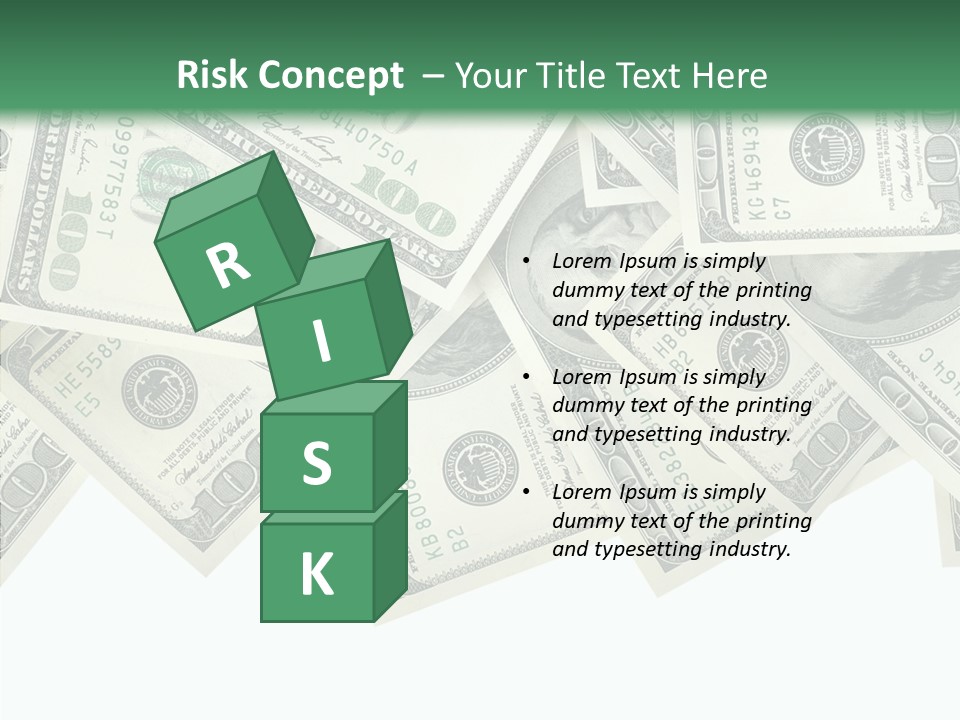 Many Bank Bill PowerPoint Template