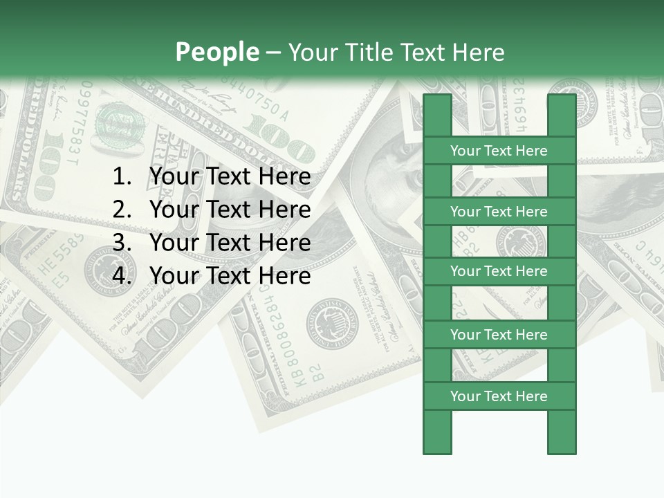 Many Bank Bill PowerPoint Template
