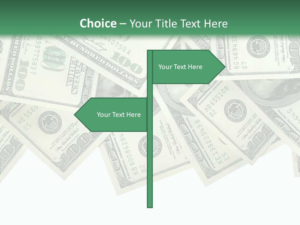 Many Bank Bill PowerPoint Template
