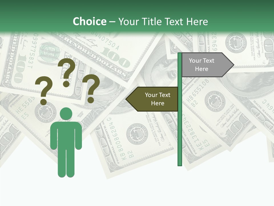 Many Bank Bill PowerPoint Template