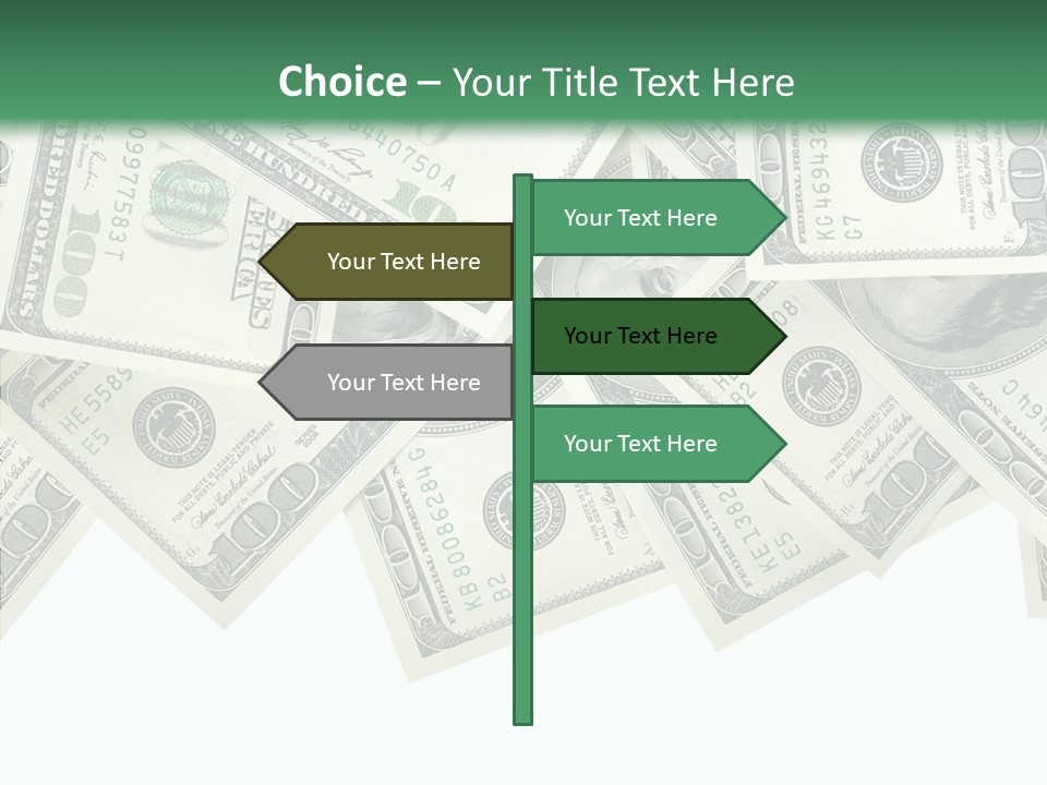 Many Bank Bill PowerPoint Template
