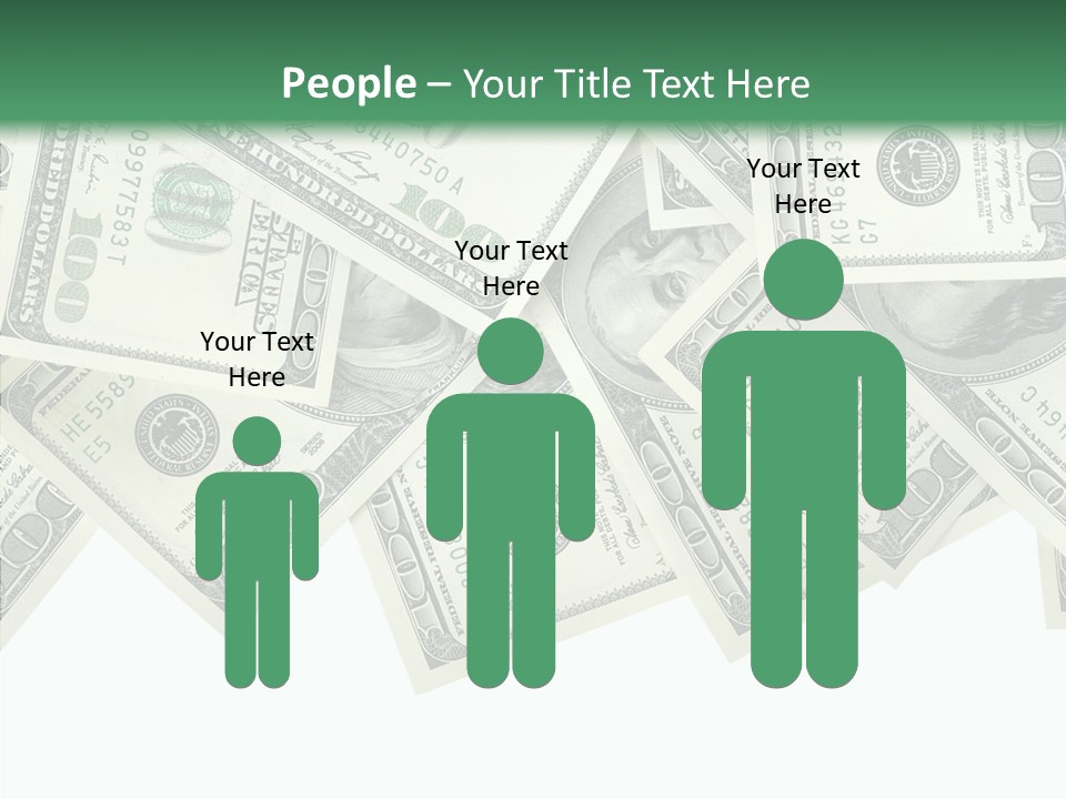 Many Bank Bill PowerPoint Template