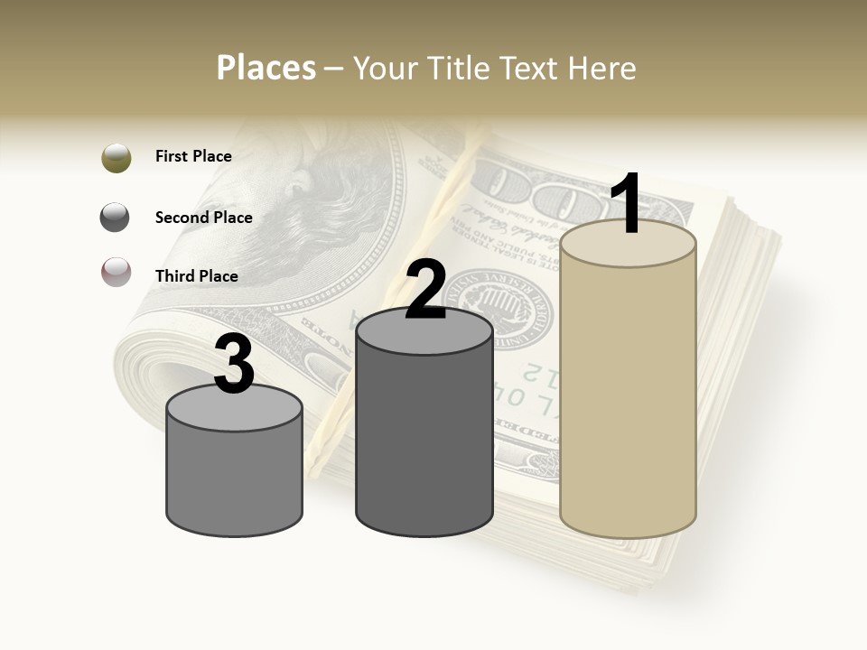 Dollar Pay Isolated PowerPoint Template