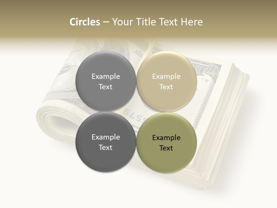 Dollar Pay Isolated PowerPoint Template